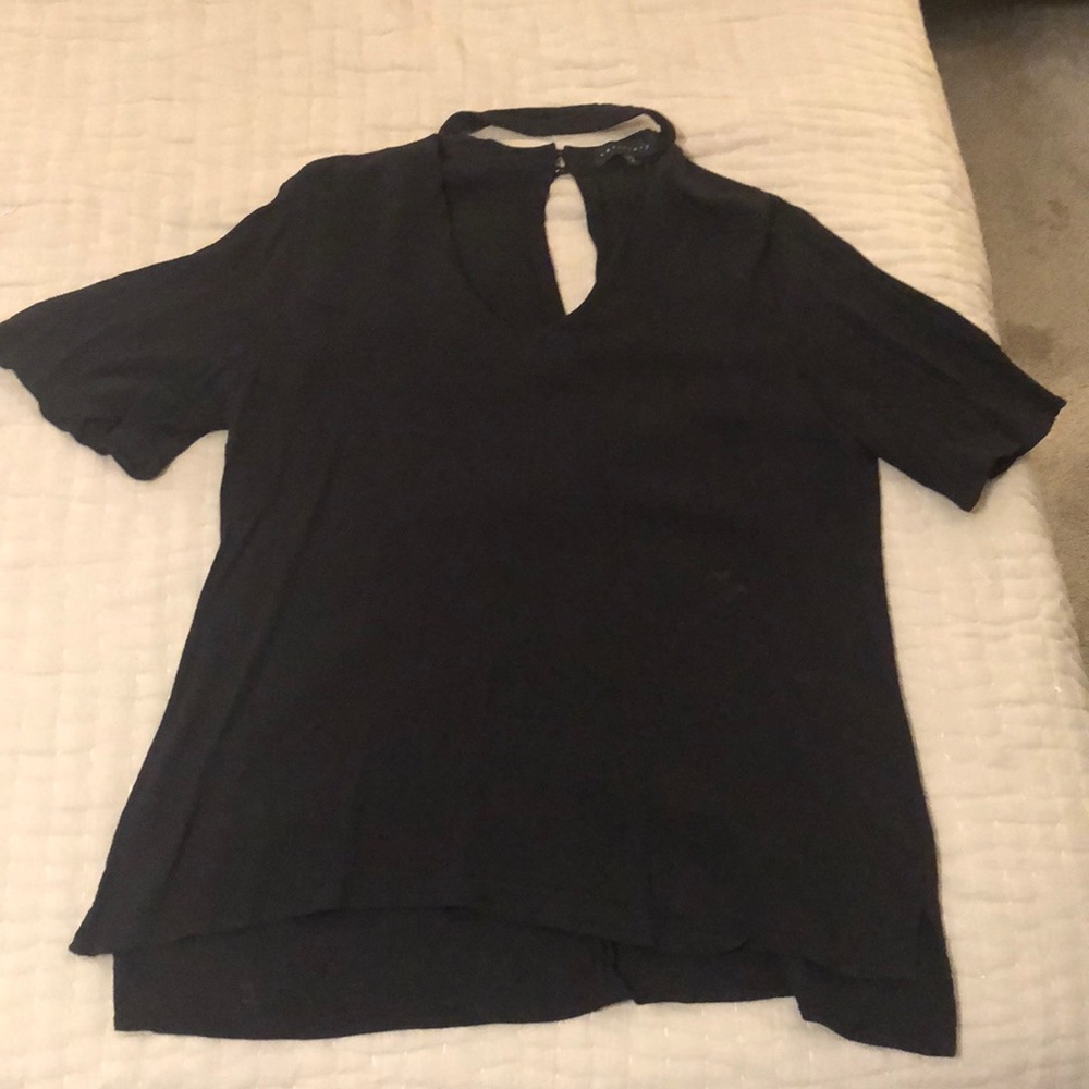 Sanctuary choker-collar blouse